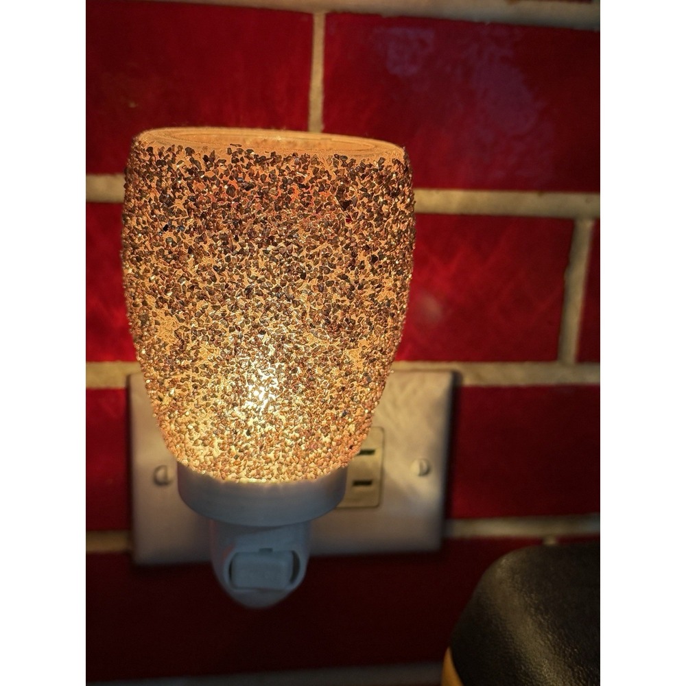 Scentsy Glitter Rose Gold Mini Wax Warmer